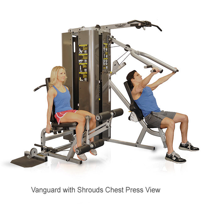 Inflight Fitness Vanguard 2-stack w/both Leg Press & Cable Column