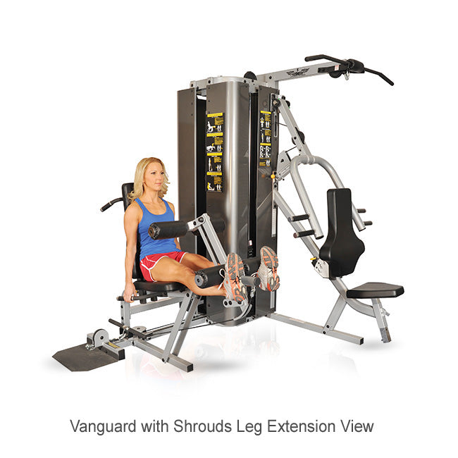Inflight Fitness Vanguard 2-stack w/both Leg Press & Cable Column